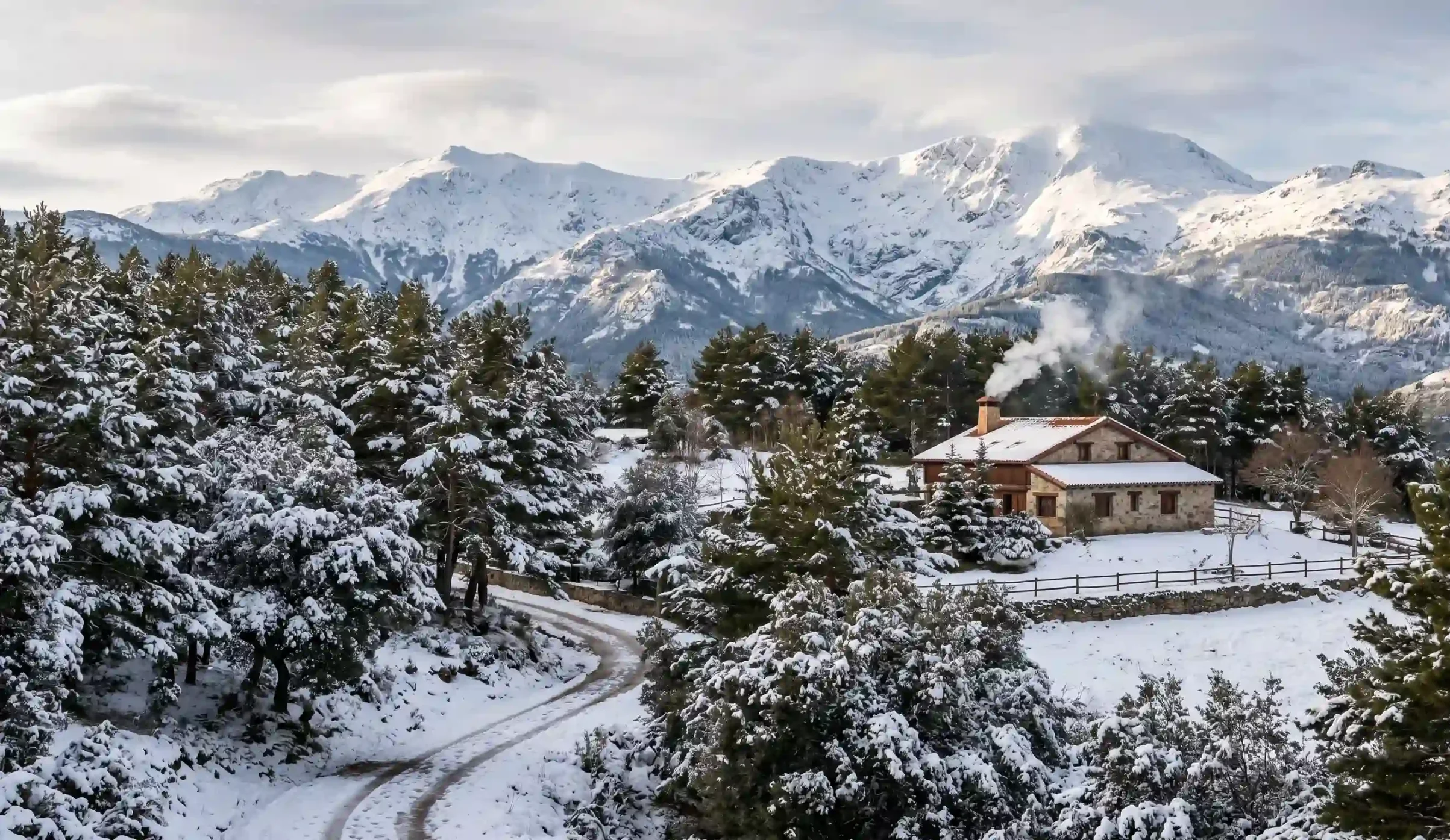 Hogar protegido contra el clima extremo en la Sierra Norte de Madrid.