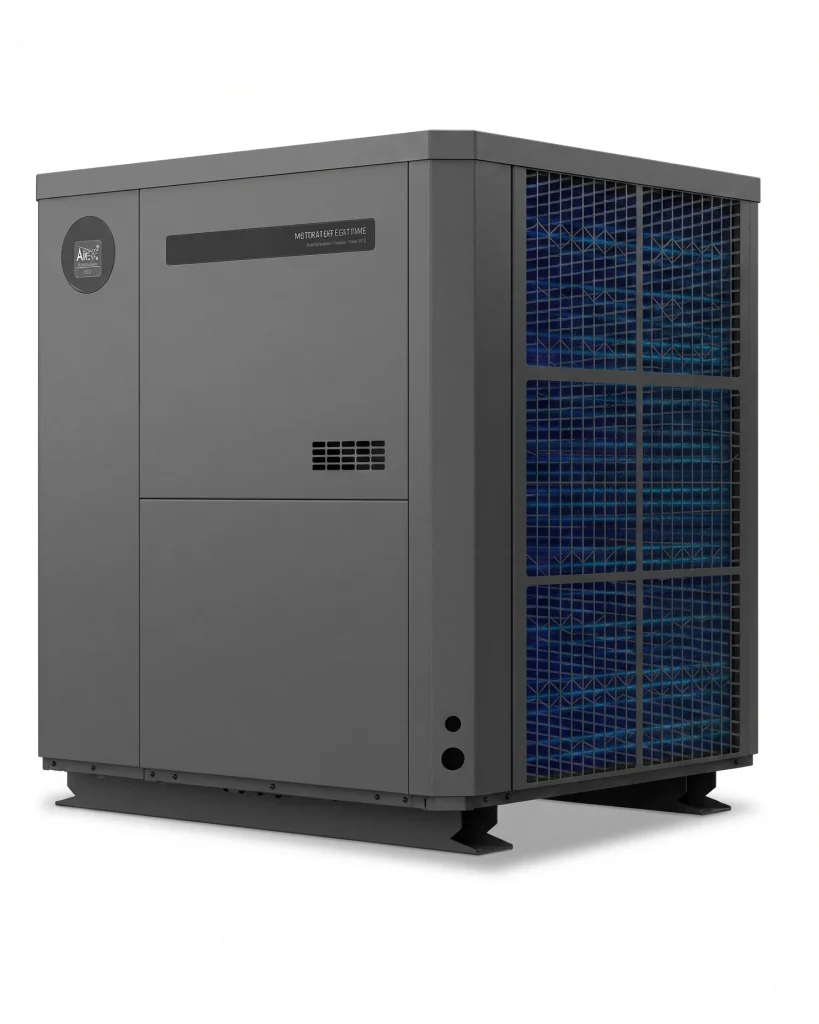 Bomba de calor Inverter de alta eficiencia para climatizar piscinas en zonas frías y de gran altitud.